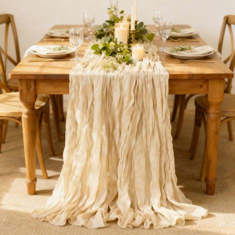 Chemin de Table Beige, 90x300 cm (1/5)