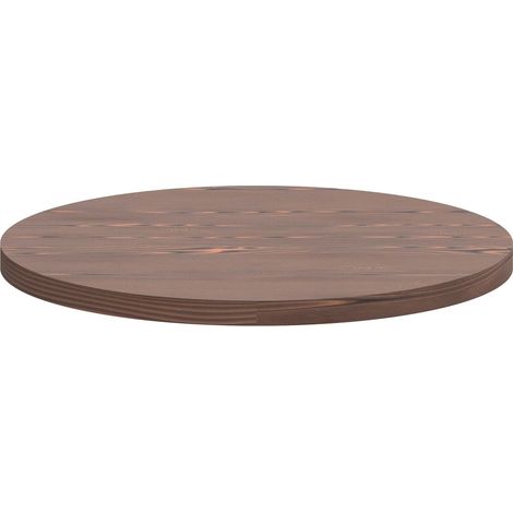 Artù - Esstisch rund � 120 cm aus Laminat, dunkle Holzfarbe