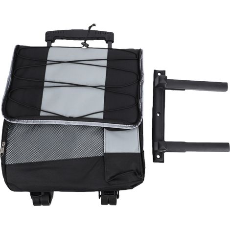 Glacière à roulettes grande capacité 43 L, étanche et isolée, avec roues et poignée, idéale pour la plage, le camping, les voyages et les activités de plein air (gris). (1/5)