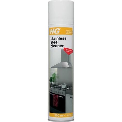 HG Rapid Stainless Steel Cleaner Spray - 300ml Aerosol for Shine and Protection