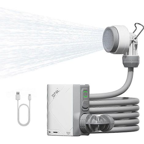 Tragbare elektrische Dusche, ideal für Camping, wasserdicht nach IPX7, kompakte Duschpumpe für Outdoor-Abenteuer und die Reinigung zu Hause (1/5)