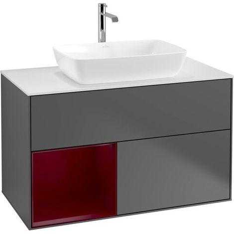Villeroy & Boch F771HBGK Meuble sous-lavabo Finion F77 (1/2)