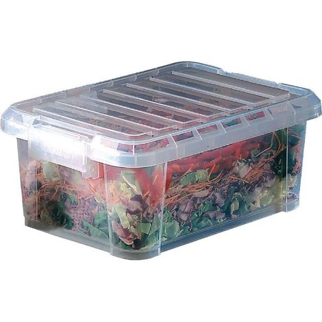 Boîte de conservation alimentaire avec couvercle 9L - 380 x 265 x 155 mm - ARAVEN