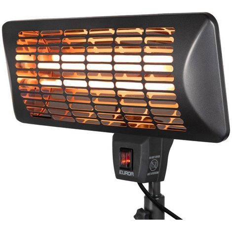 Eurom Chauffage de terrasse Q-time 2000 Patioheater 2000 watt noir (1/3)