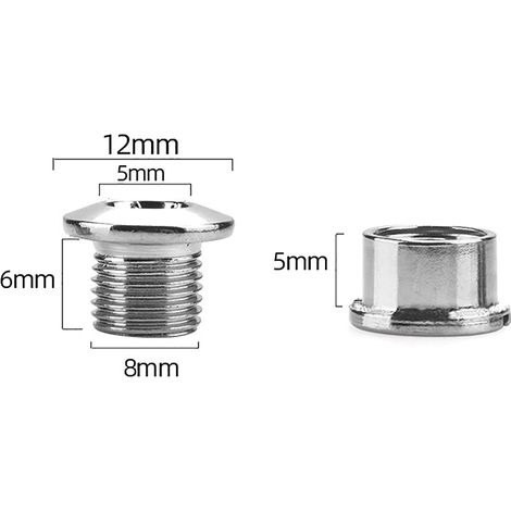 5 vis de fixation de plateau, pièces détachées pour vélo de route, argent. (1/5)