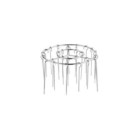 Kit d'accessoires pour friteuse à air chaud avec 36 brochettes, une grille de barbecue en acier inoxydable et des brochettes verticales à viande pour friteuse à air chaud, brochettes rondes (1/5)