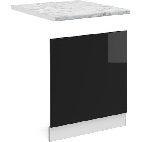 Pannello frontale R-Line, Nero lucido, 45 cm , PL Marmo, Vicco (1/5)