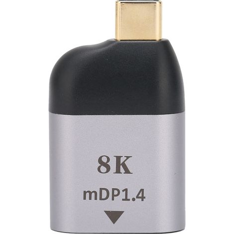 USB-C-auf-Mini-DisplayPort-8K-Adapter, hochauflösende Audio- und Videoübertragung, Mini-Anschluss mit hoher Anpassungsfähigkeit (1/5)