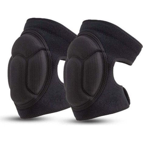 Genouillères Professionnelles pour Le Travail,Genoux Confortable pour sols abrasifs pour Gardning et Construction Danse,1 paire Élastique mousse Anti choc Taille unique,15-35kg (1/3)