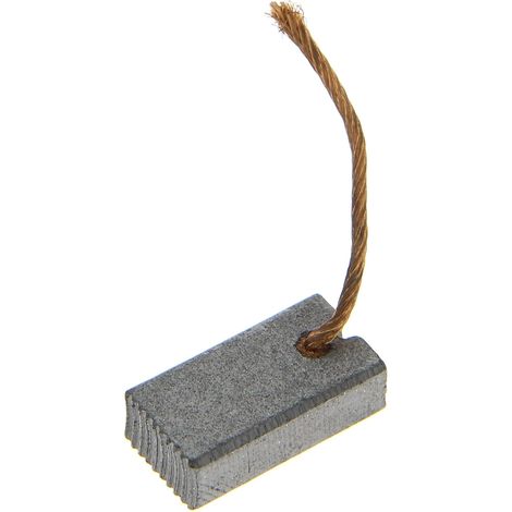 2 - Charbon moteur - Accessoire tondeuse - Compatible broyeur végétal et tondeuse à gazon - Pour jardinage - Noir - 6,4x10,8x20mm