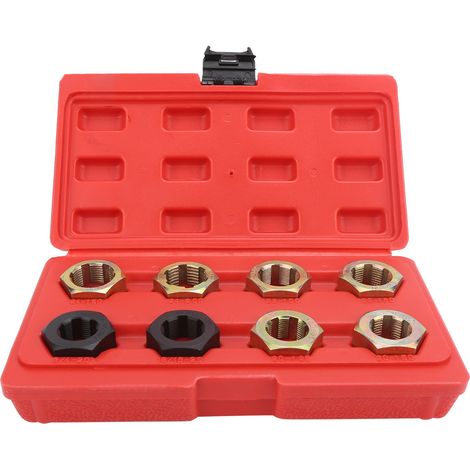 de filetage pièces axe fusée, acier carbone, avec coffret rangement portable. (1/5)