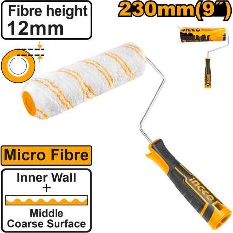 Ingco Rodillo micro fibra 230mm HRHT042301D