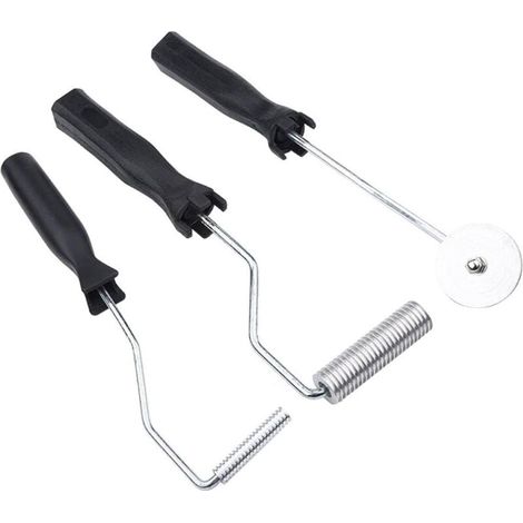 Ej.Life 3pcs Rouleau Débulleur, Bulle Paddle Outil, Fibre de Verre d’Alliage d’Aluminium, kit (1/4)