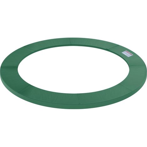 Kit d'accessoires pour trampoline : protection de bord, filet de sécurité, housse de protection contre les intempéries pour trampoline de 2,44 m à 4,57 m (Ø 305 cm), vert