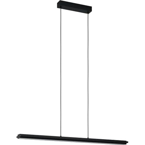 Lampadario A Sospensione Moderno Cambulos Acciaio Nero 2 Luci Led 17W 4300Lm (1/4)