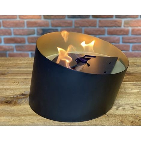 TAMBORA GOLD - Biocamino da appoggio inserto a bioetanolo tipo freestanding. (1/5)