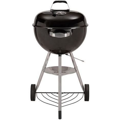 Barbecue a carbonella sferico con piano cottura acciaio (1/4)