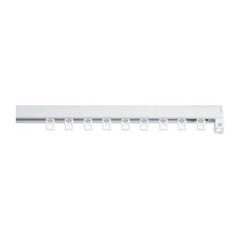 Binario in alluminio rinforzato Bianco 250 cm (1/2)