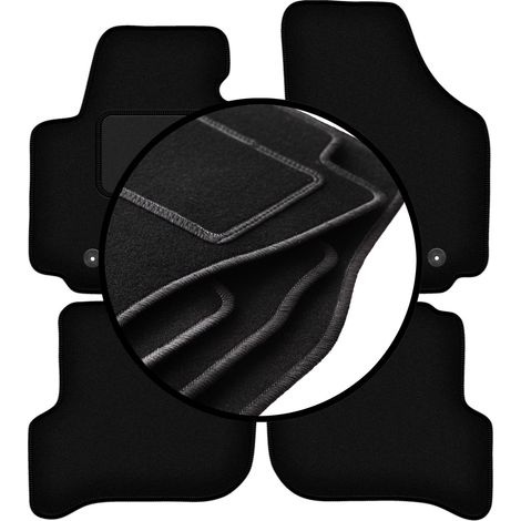Juego completo de alfombrillas de velour para: Seat Altea XL monovolumen (2006-08.2008) (1/5)