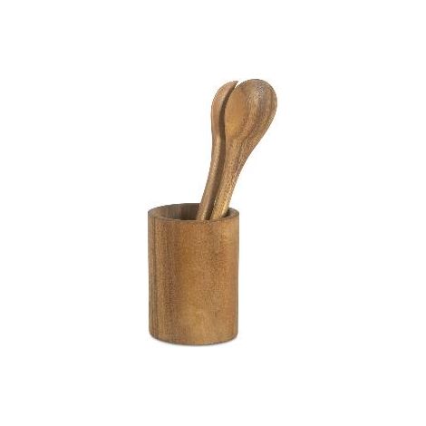 ANDREA HOUSE CC25095 Bote Utensilios Acacia Ø11X15Cm - ref: CC25095