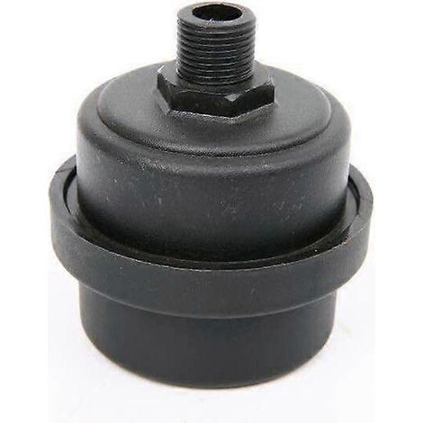 Filtre à air, silencieux et pièces de rechange pour compresseur, filtre noir pour compresseur d'air réduisant le bruit des compresseurs sans huile (13 mm) (1/5)