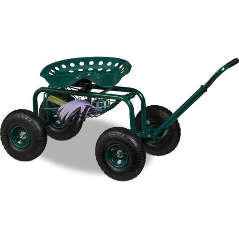 Sedile da giardino mobile con contenitore (1/5)