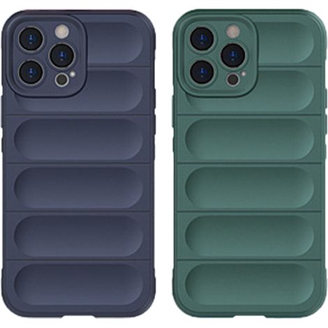 La custodia Guardian per iPhone 13 Pro Max protegge l'obiettivo della fotocamera con una cornice antiscivolo e bordi rialzati, proteggendo perfettamente il dispositivo dalle cadute.