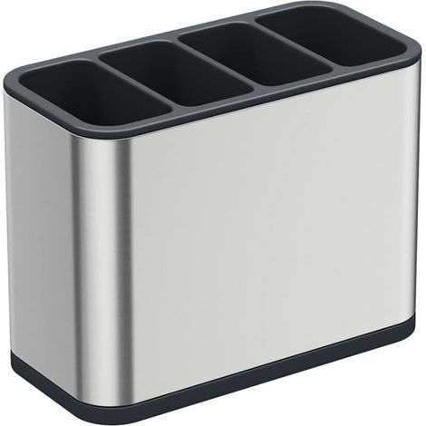 Boîte à couverts en acier inoxydable, boîte multifonctionnelle avec égouttoir intégré (1/4)