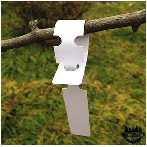 200 étiquettes plantes plastique blanc, marqueurs de jardin avec grande zone d'écriture (1/5)