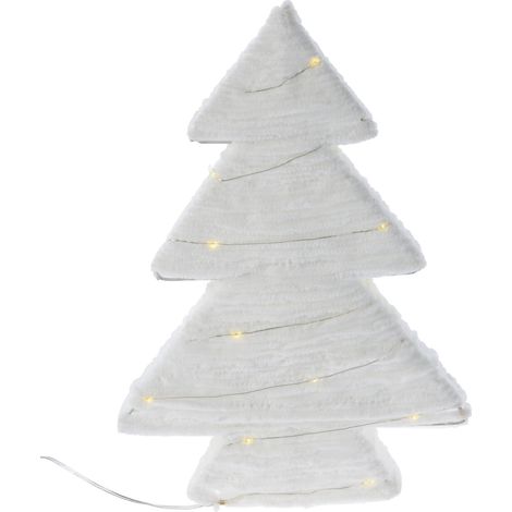 Dekorativer Weihnachtsbaum aus Stoff mit LED, 30 cm