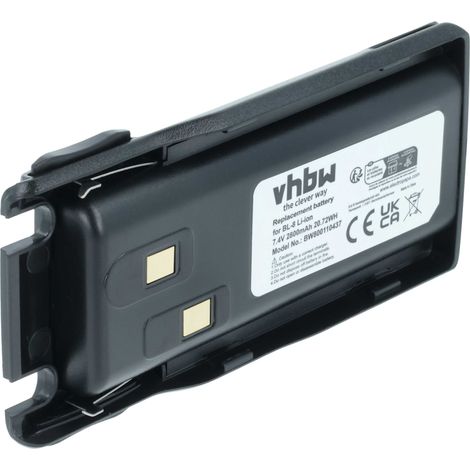 vhbw Akku Ersatz für Baofeng BL-8 für Funkgerät, Walkie Talkie (2800 mAh, 7,4 V, Li-Ion)
