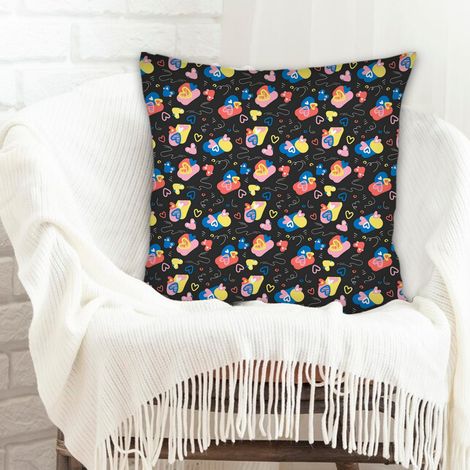 Housse de coussin de salon fermeture à glissière pour anniversaire, naissance de bébé, la Saint-Valentin (1/5)