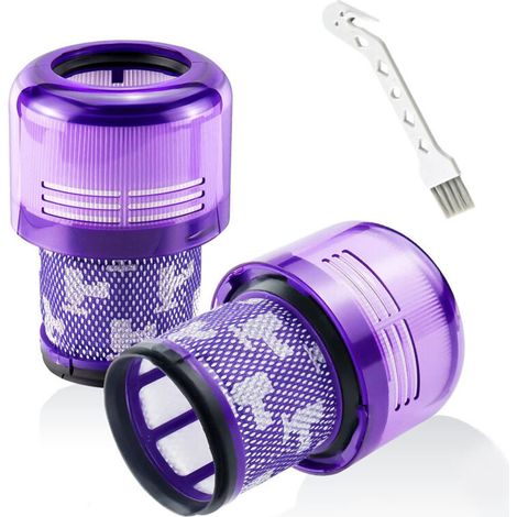 Dyson V11 Absolute Extra Pro, 2er-Pack Filter für V11 Torque Drive Animal, V15 Detect Akku-Staubsauger SV14 SV17 SV22, waschbarer HEPA-Ersatzfilter, ersetzt DY-970013-0