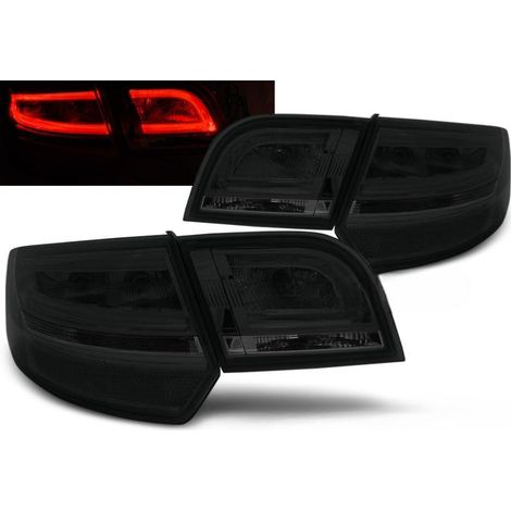 Paire de feux arriere Audi A3 8P Sportback de 2004 a 2008 led fume (1/3)