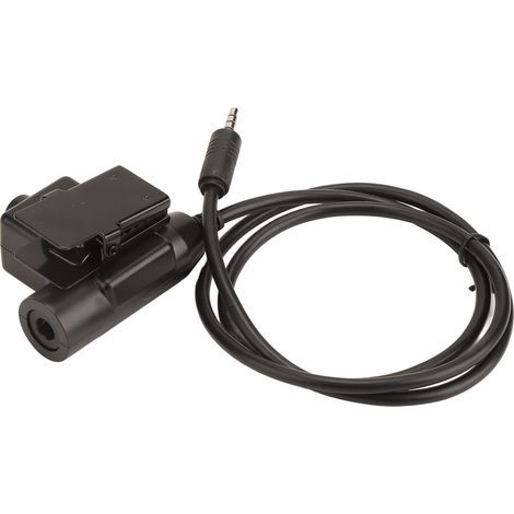 Adaptateur PTT U94 professionnel et très flexible pour casque audio avec interface audio 3,5 mm et téléphone portable (1/5)