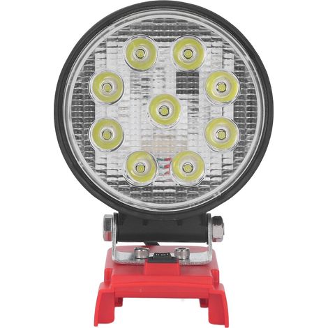 6000K 27W 2400LM LED-Flutlicht, 2 Geschwindigkeiten, breiter Abstrahlwinkel, hohe Helligkeit, kabellos, für M18 Lithium-Ionen-Akku (1/5)