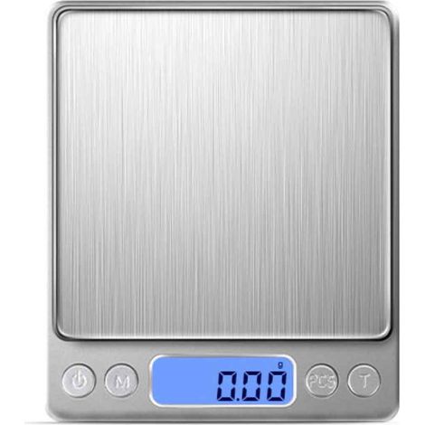 1 Balance électronique, haute précision 3000g, compacte 131x109mm, alimentation pile ou lithium, cuisine pâtisserie (1/5)
