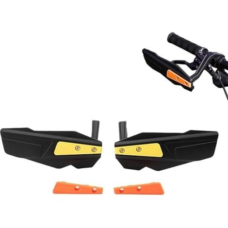 Protège-mains moto Coupe-vent universel et confortable Protections de guidon - pour quad, sports motorisés tout-terrain, tourisme, course, motocross, conduite en accident (1/5)