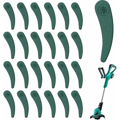 25 Pièces Lames de Rechange pour Coupe Bordures, Lames en Plastique de Rechange pour Coupe Bordures, Lames Plastique Rechange Universel, pour Bosch Durablade Trimmer Art 26-18Li Art 23-18Li (1/5)