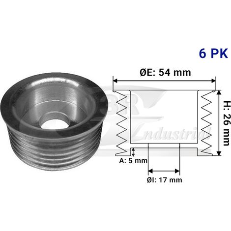 3RG 10221 POLEA ALTERNADOR