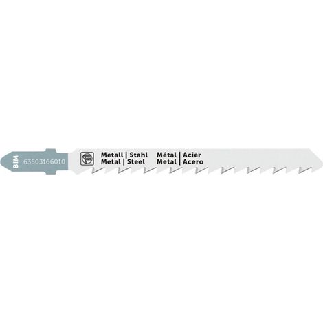 FEIN Stichsägeblatt für Metall, BIM 75 T1.2 MS SC , VE 5 St, TPI 21, Länge 100 mm (1/2)