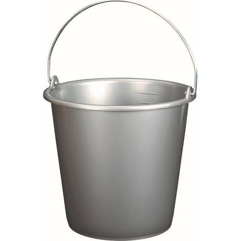 ALUMINIUM- UND KUNSTSTOFFEIMER M NAGE 10L GRIFF M TAL SILBER ALUMINIUM KUNSTSTOFF S10