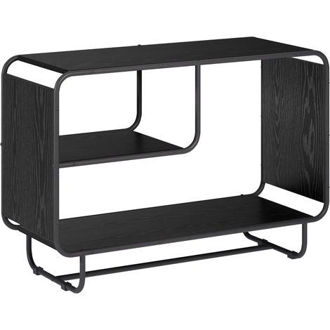 Aparador Roble Negro 93.5 x 37.5 x 64.5 cm Madera de ingeniería vidaXL (1/5)