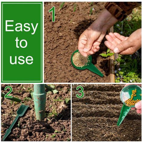 Kit Semis - 8 Pièces - Mini Semoir Rouge - Semoir Rond À 5 Vitesses - Perforateur - Support De Semis - Plastique - Pour Jardinage Et Plantation (1/5)
