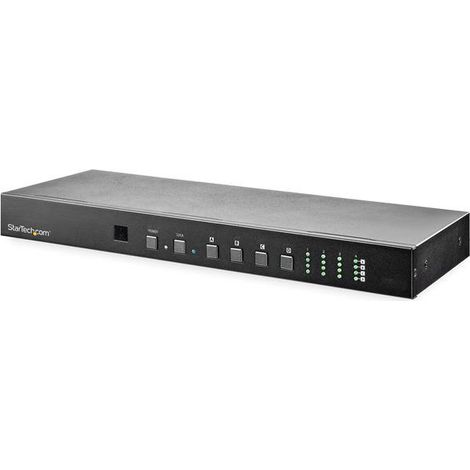 StarTech.com Matrice Switch HDMI 4x4 con controllo Audio e Ethernet - Switch Video HDMI 4K 60Hz - Splitter HDMI 2.0 montabile a rack con telecomando (4X4 HDMI MATRIX SWITCH W/AUDIO - REMOTE ETHERNET (1/4)