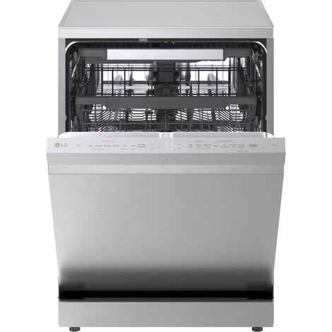 LG DF375HVS Lavastoviglie libera installazione, Classe A, 14 Coperti, Vapore, WI-FI, Grigia