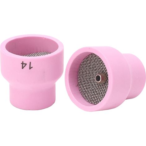 buses de soudage en céramique, diamètre intérieur du trou central 2,4 mm, avec filtre en acier inoxydable pour WP 9 20 25 17 18 26 (1/5)