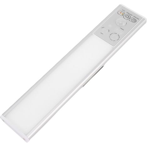 Lampe sous meuble ultra-mince avec détecteur de mouvement, 3 couleurs, intensité variable, rechargeable, pour placard, cuisine ou chevet. (1/5)