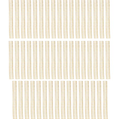 Épines de reliure à fil à Double boucle, format de papier A4, capacité de 180 feuilles, anneaux de 3/4 pouces de diamètre pour bricolage, couleur or, 50 paquets (1/5)