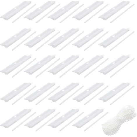 24 pezzi di accessori per tende verticali, ganci superiori per tende, accessori per avvolgibili ciechi per listelli da 89 mm, per riparazione di tende verticali (1/5)